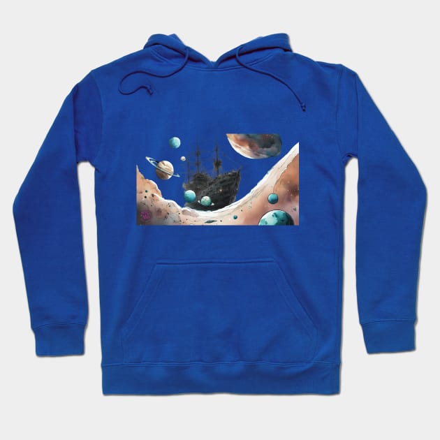 Ghost ship into the space Hoodie by Viper Unconvetional Concept